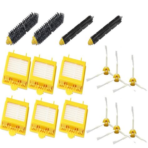 New Filters Brush 3 Armed Side Pack Kit For IRobot Roomba 700 Series