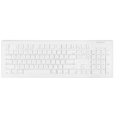 Macally Full Size Usb Wired Keyboard For Mac And Pc Plug And Play Wired Computer Keyboard