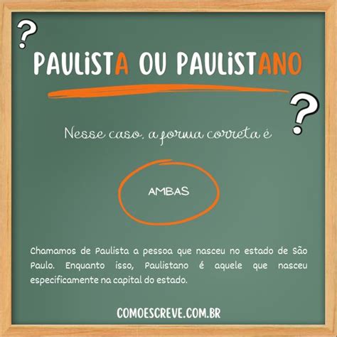 Paulista ou Paulistano: Qual a forma correta?