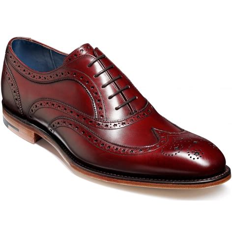 Barker Jensen Cherry Lace Up Brogue Shoes