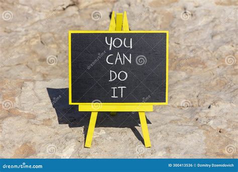 You Can Do It Symbol Concept Word You Can Do It On Beautiful Black