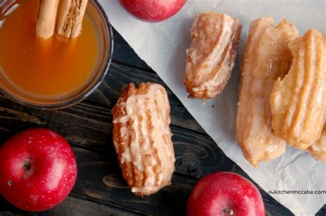 Spiced Cider Glazed Cruller Sticks - The Kitchen McCabe