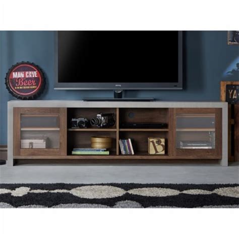 Furniture Of America Gare Industrial Wood Storage Inch Tv Stand In