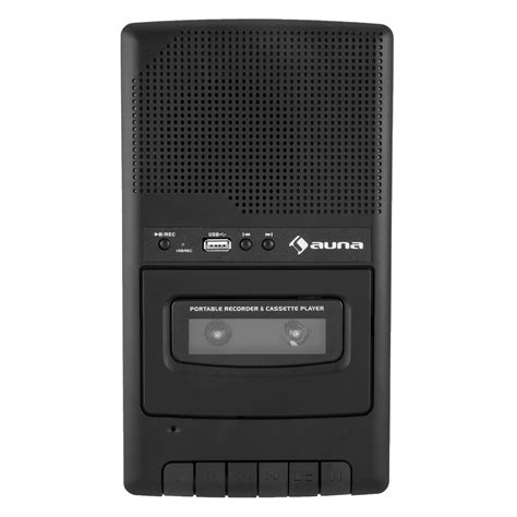 Auna RQ 132USB Lecteur Cassette Portable Dictaphone Enregistreur Micro