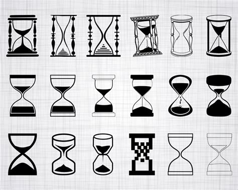 Hourglass Svg Bundle Hourglass Svg Hourglass Clipart Cut Etsy