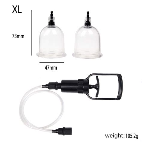 8 Cups Nipple Sucker Clamps Clit Pussy Pump Vacuum Suction Cup Sex Toy