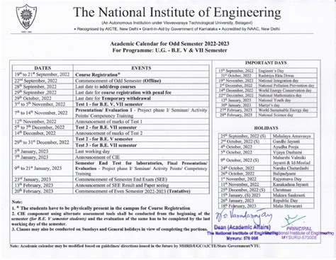 Academic Calendar | PDF