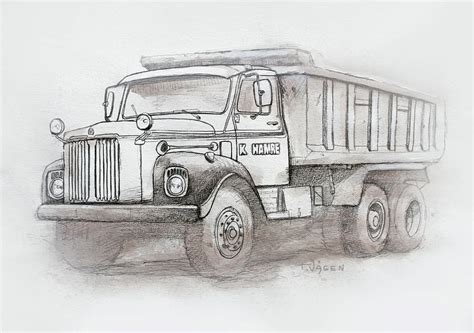 Scania Drawing By Tommy Vaagen Pixels