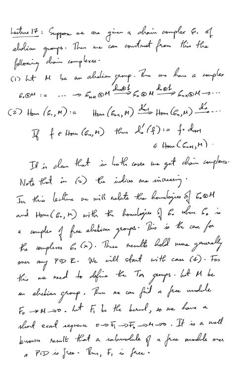 Lecture 17 - Algebraic Topology - Studocu