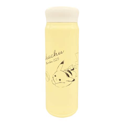 Stainless Bottle Yellow Pok Mon Pikachu Number Meccha Japan