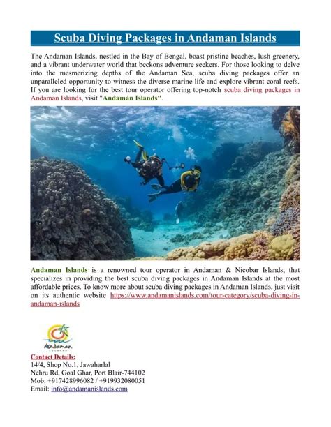 PPT - Scuba Diving Packages in Andaman Islands PowerPoint Presentation ...