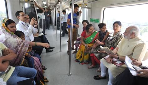 Pm Inaugurates Badarpur Faridabad Metro Line