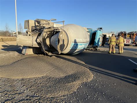 Cement Truck Overturns In West Charlotte 1 Driver Seriously Injured