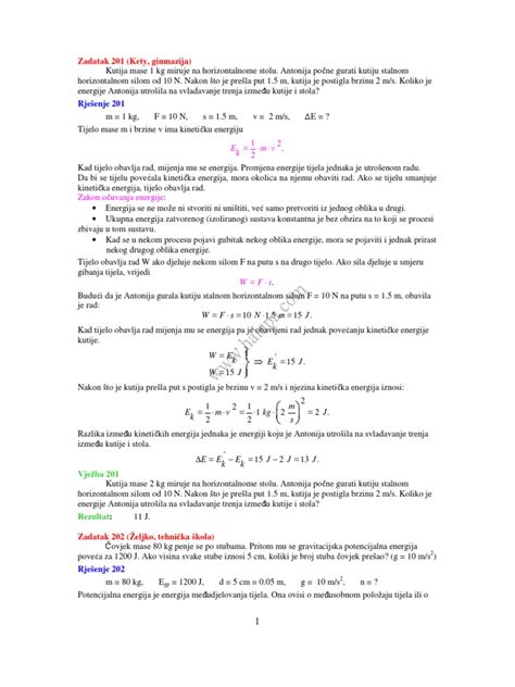 PDF Zadaci i rješenja nekih zadataka iz fizike DOKUMEN TIPS