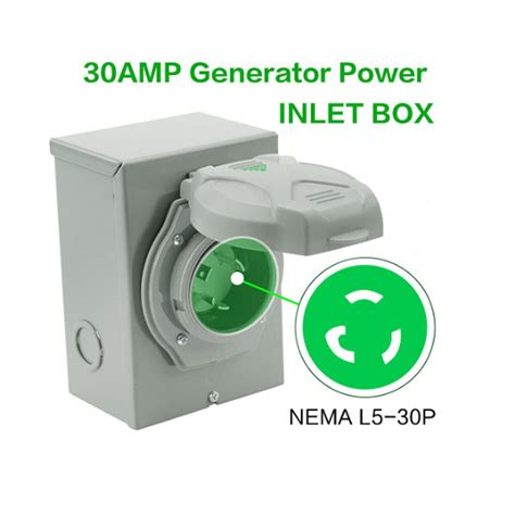 Nema L P Waterproof Rv Power Inlet Box Outdoor Use L A