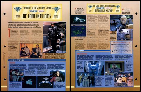 The Romulan Military The Romulan Star Empire Star Trek Fact File Page