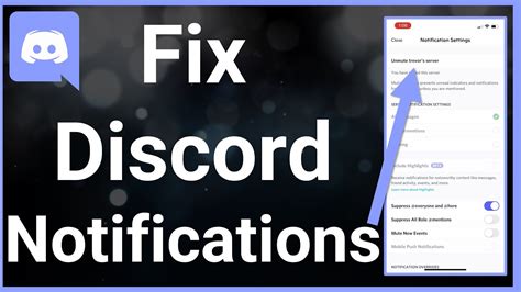 How To Fix Discord Notifications Youtube