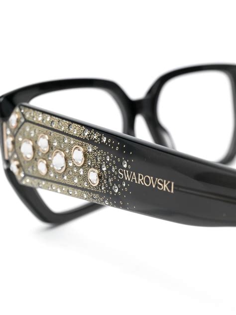 Swarovski rectangle-frame Crystal Glasses - Farfetch