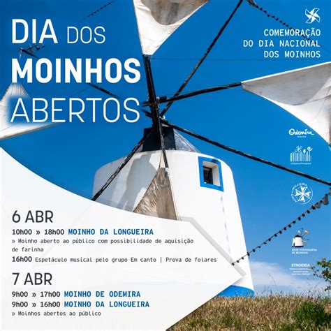 Odemira Assinala O Dia Nacional Dos Moinhos Nos Dia 6 E 7 De Abril