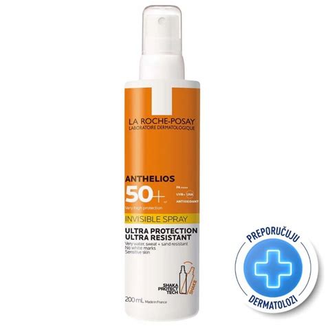 La Roche Posay Anthelios Nevidljivi Sprej Za Zaštitu Od Sunca Spf50 200ml