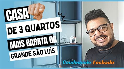 Casa em Condomínio Fechado em Paço do Lumiar 3 Quartos próximo ao