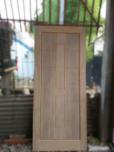 Jual Kusen Dan Daun Pintu Minimalis Custom Kayu Meranti Oven Di Lapak