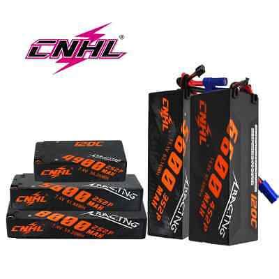 2Pcs CNHL 2S Lipo Battery 7 4V 5600 8000mAh 120C Hard Case T EC5 Plug