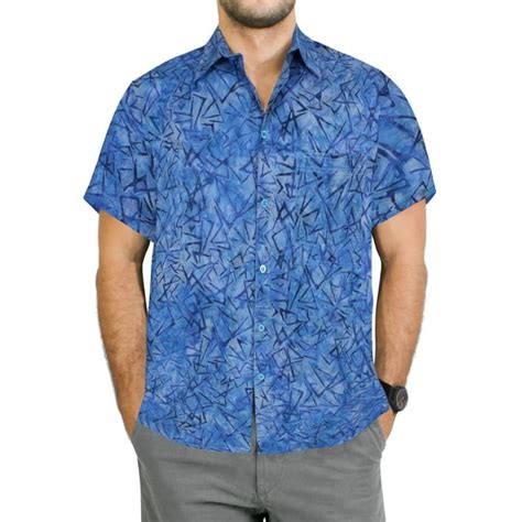 Happy Bay Mens Summer Beach Tropical Party Shirts Short Sleeve Button