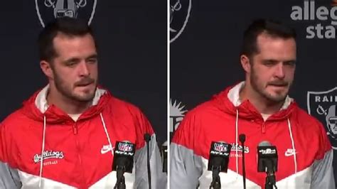 Derek Carr Cries During Post Game Press Conference After Loss Vs Colts