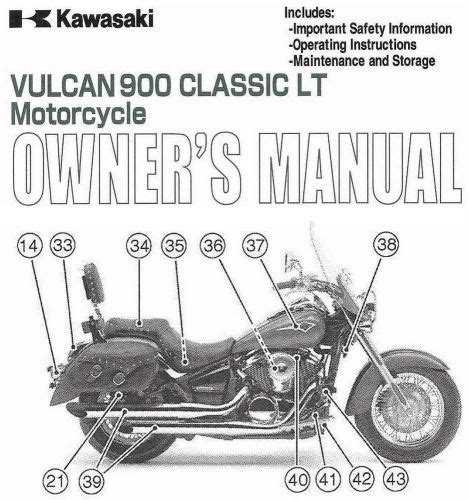 Buy Kawasaki Vulcan Classic Lt Motorcycle Owners Manual