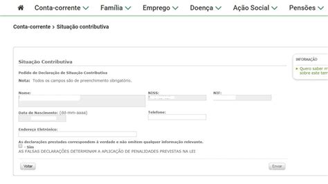 Declara O Da Situa O Contributiva Perante A Seguran A Social Como