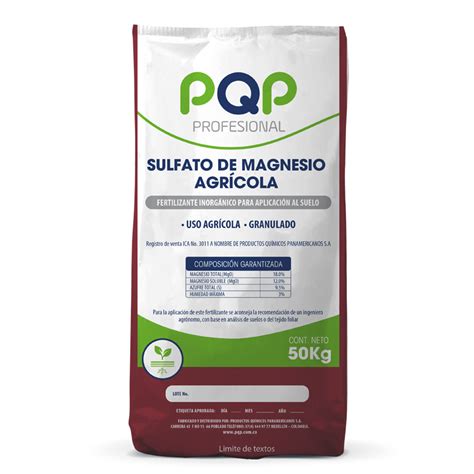 Fertilizantes Sulfato de Magnesio Agrícola