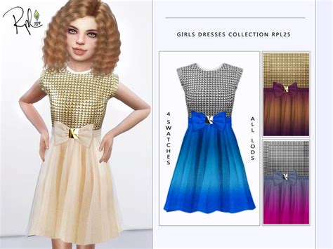 The Sims Resource Girls Dresses Collection RPL25