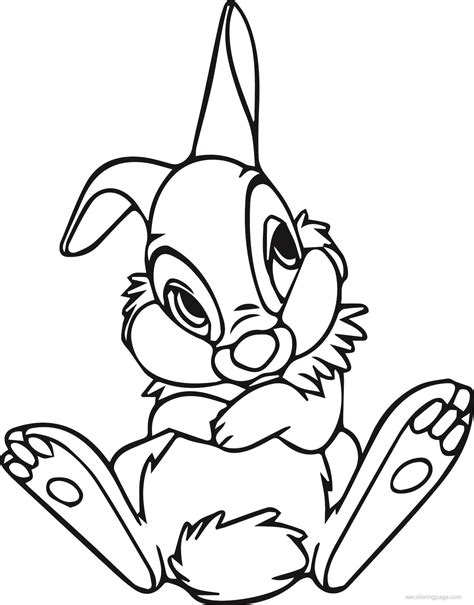 Thumper Bambi Coloring Disney Pages Zum Ausmalen Bilder Da Colorare