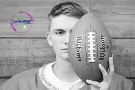 Royal Oak High School Senior Photoshoot Guy Sports Football Black