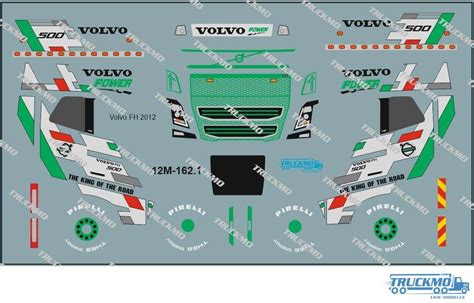 TRUCKMO Decal Volvo FH 2012 12M 162 TRUCKMO Truck Models Your Truck