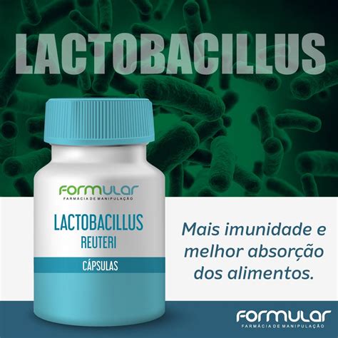 Lactobacillus Reuteri 1 Bilhão Cápsulas Tratamento De Constipação