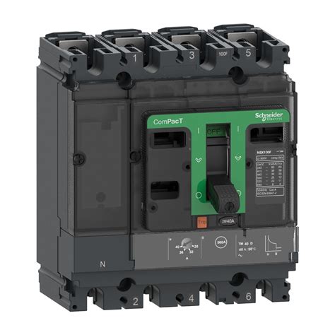 Circuit Breaker ComPacT NSX100F 36kA At 415VAC TMD Trip Unit 80A 50