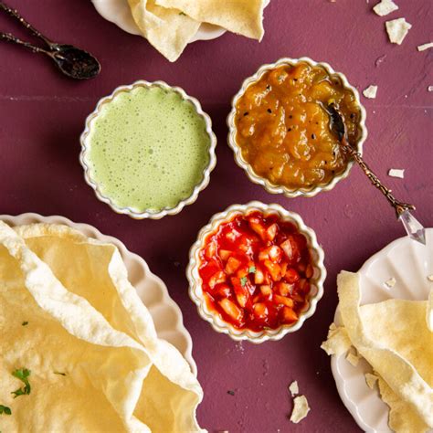 Poppadom Dips Recipe (easy Indian dips) | J Cooking Odyssey