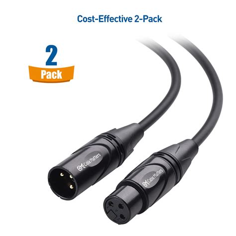 Snapklik Cable Matters 2 Pack Premium XLR To XLR Cables XLR