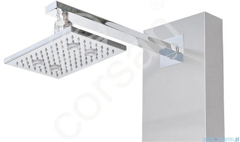 Corsan Neo Led Panel Natryskowy Z Termostatem Stal Szczotkowana S