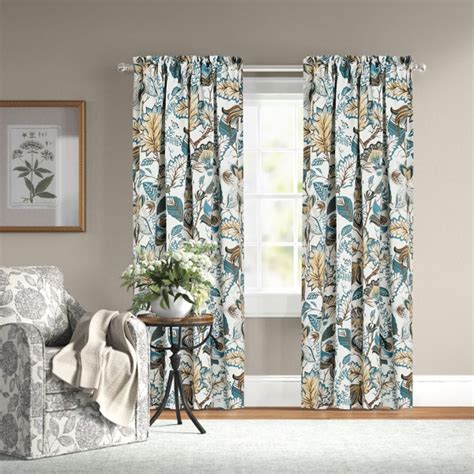 Darby Home Co Rideaux Obscurcissants Et Thermiques Motif Floral Avec