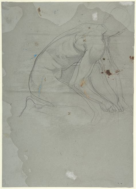 File Seated Male Nude Recto Crouching Male Nude Verso MET DP805160