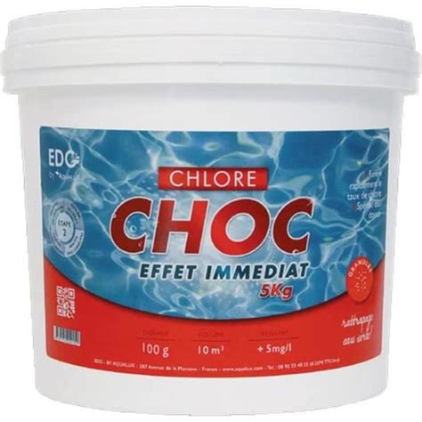 Chlore Choc Piscine Granulés Seau 5 kg Chlore Rapide Effet