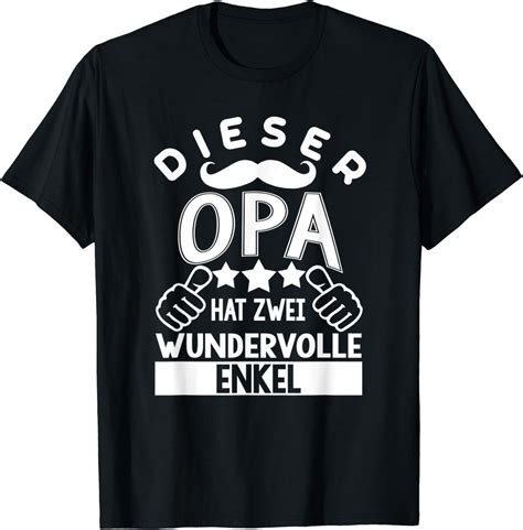 Stolzer Opa Enkel Tshirt für Großvater und Opi T Shirt Amazon de