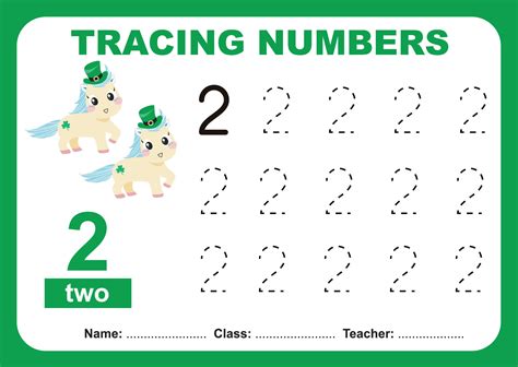 Tracing the Numbers. Tracing activity for children. Learning about ...