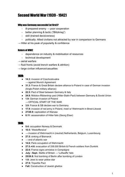 This timeline explains when ww2 key events took place 25