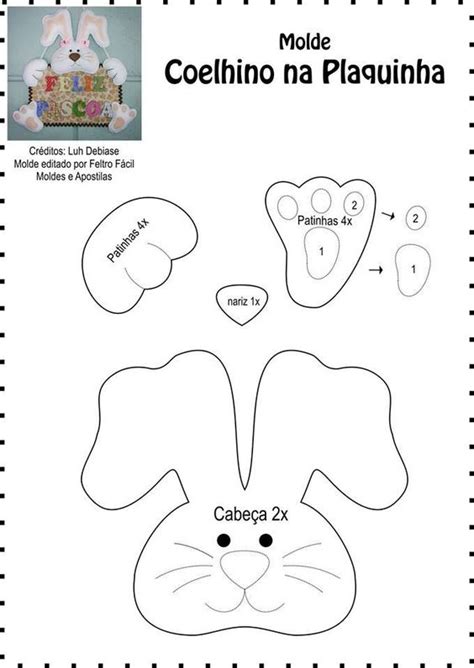 Moldes De Coelhos Ver E Fazer