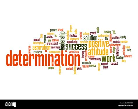 Determination Word Cloud Stock Photo Alamy