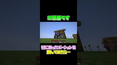 【マインクラフト】村のチェストに入ってたポーションを飲んでみたら？ ※茶番 Shorts マイクラ（minecraft）動画まとめ